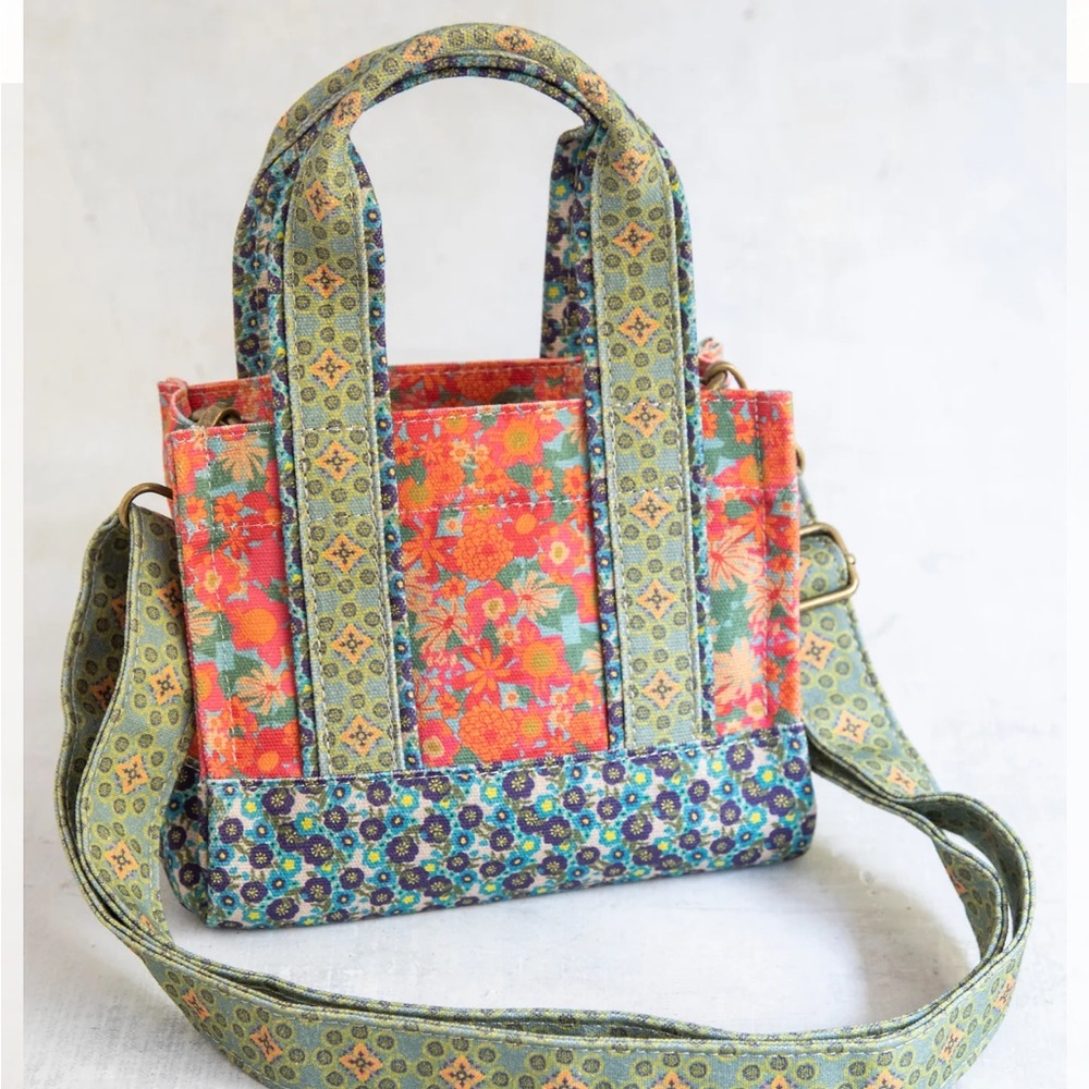 Natural life mini crossbody tote